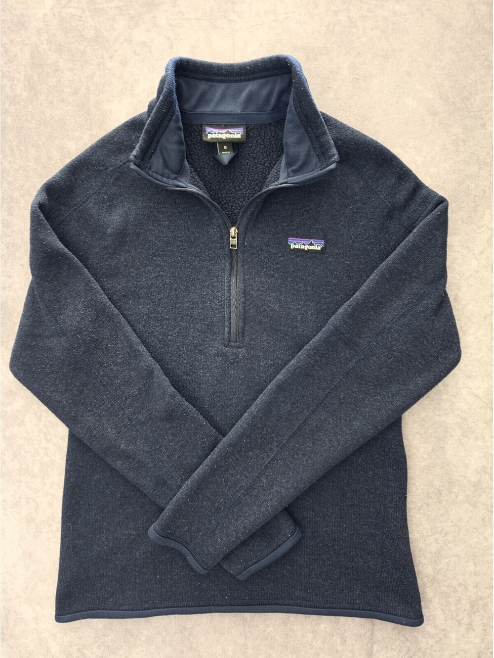 SKU0334 Patagonia Better Sweater 1/4 Zip Women's Medium Navy Blue Fleece